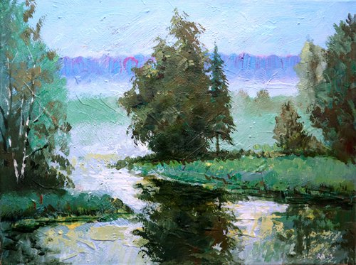 Forest River by Rakhmet Redzhepov