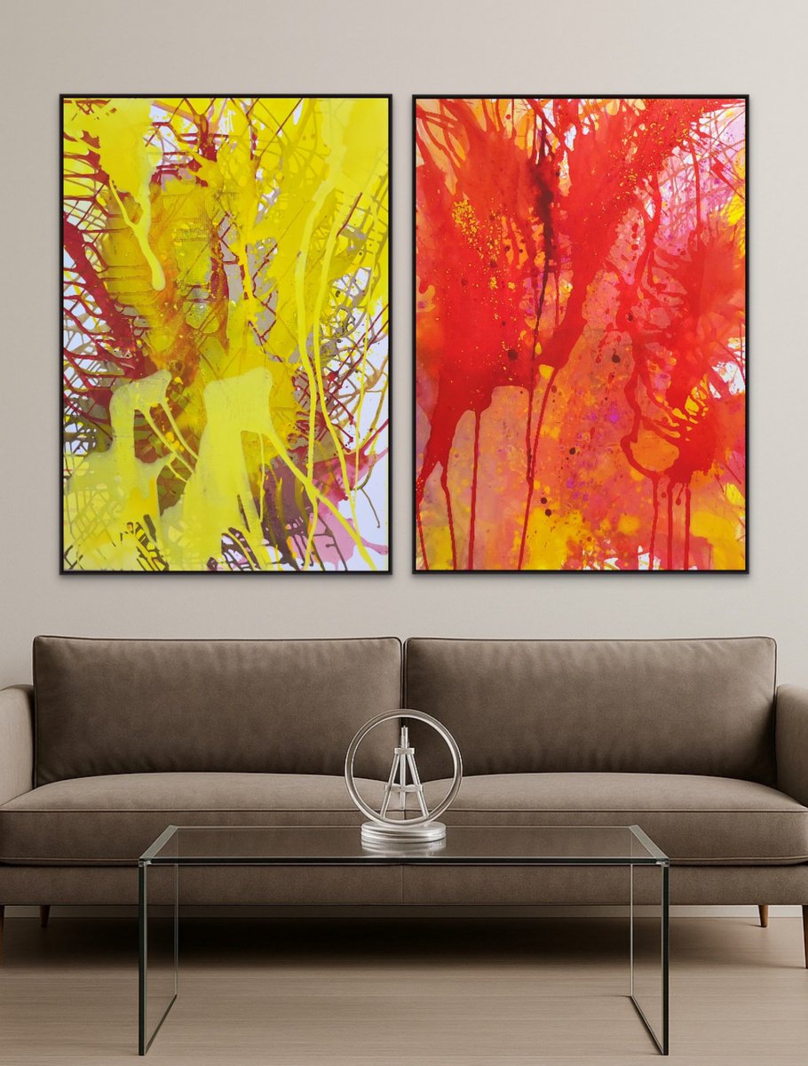 Olga Onopko | Original Acrylic Painting | Autumn Vibe | 140 X 100Cm | Artwork For Sale On Artfinder