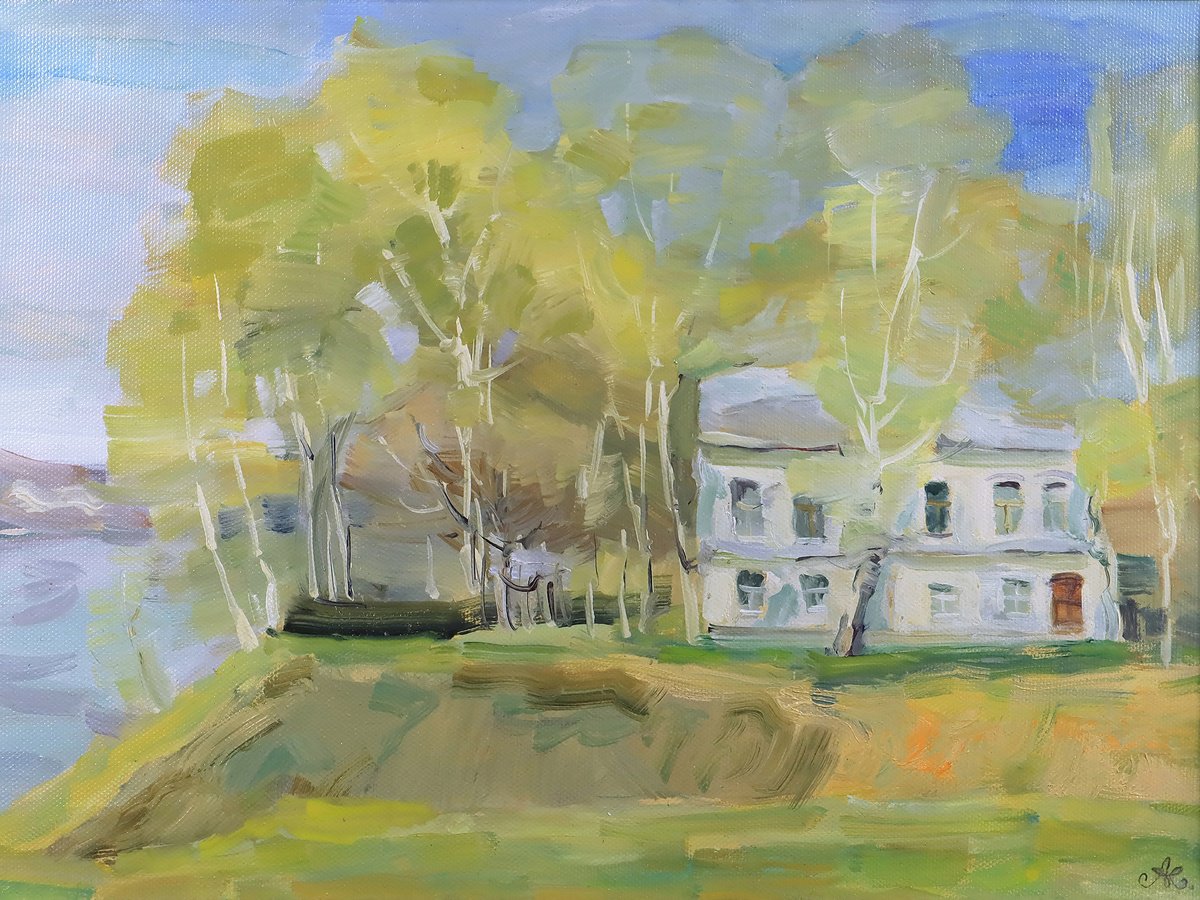 Spring Boulevard By Victoria Alferonok, 17 X 13, Artwork For Sale On Artfinder