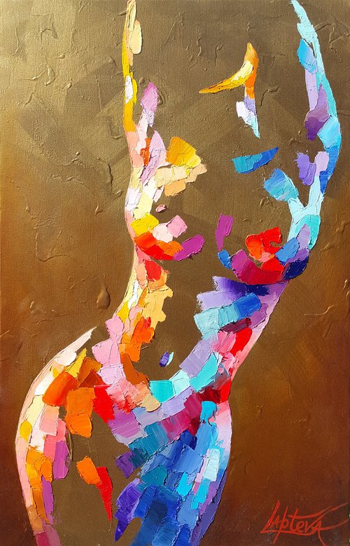 Bright silhouette  - nude woman by Viktoria Lapteva