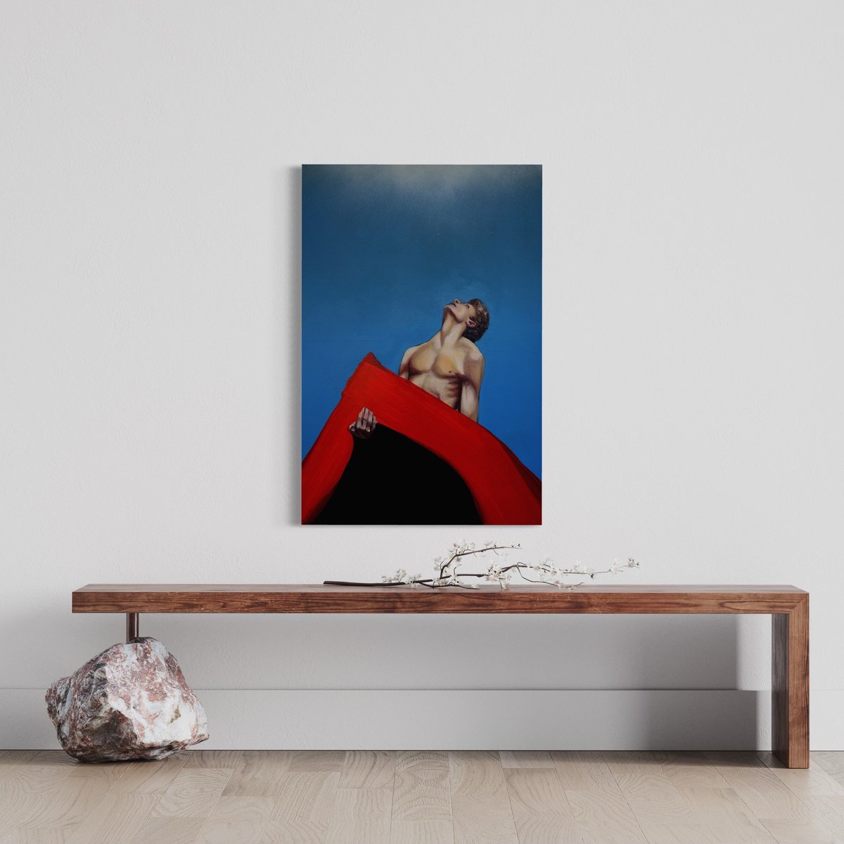 Expressive Oil Painting , A Strong Man By Anzhelika Klimina, 24 X 35, Artwork For Sale On Artfinder