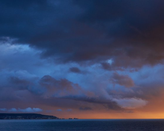 Storm light over The Needles