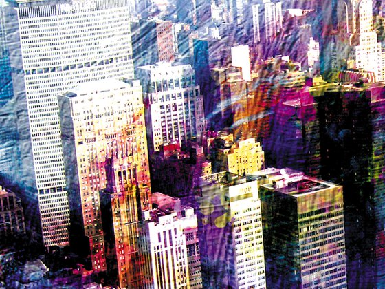 Maromas, volando Nueva York/XL large original artwork