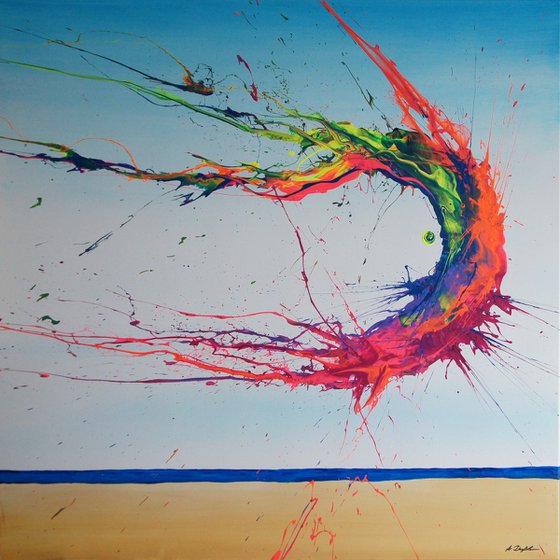 Summer Phenomenon III (Spirits Of Skies 100206) - 100 x 100 cm - XXL (40 x 40 inches)