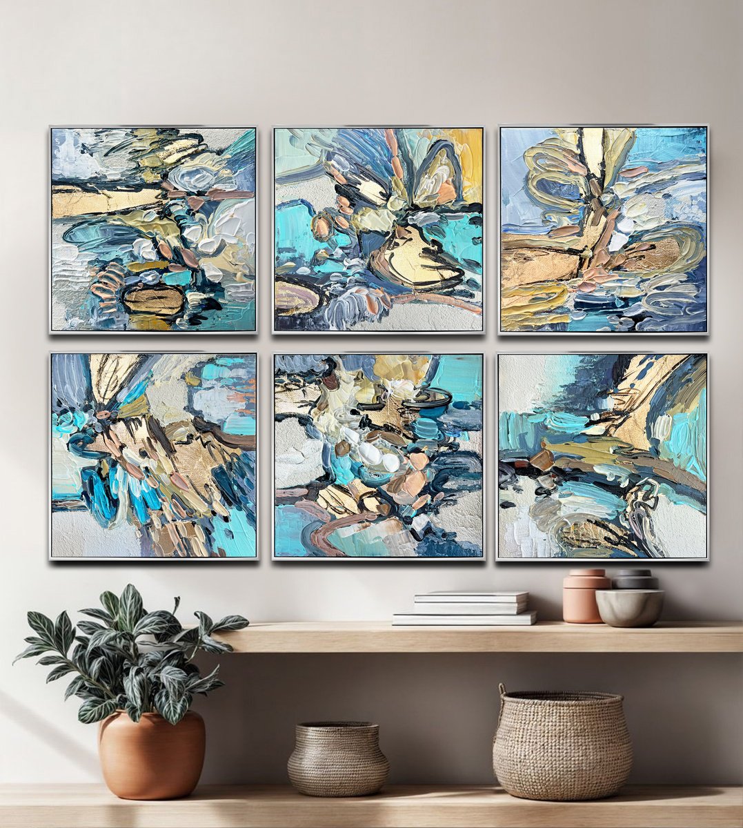  Blue Alchemy By Lana Guise, 26 X 17, Artwork For Sale On Artfinder