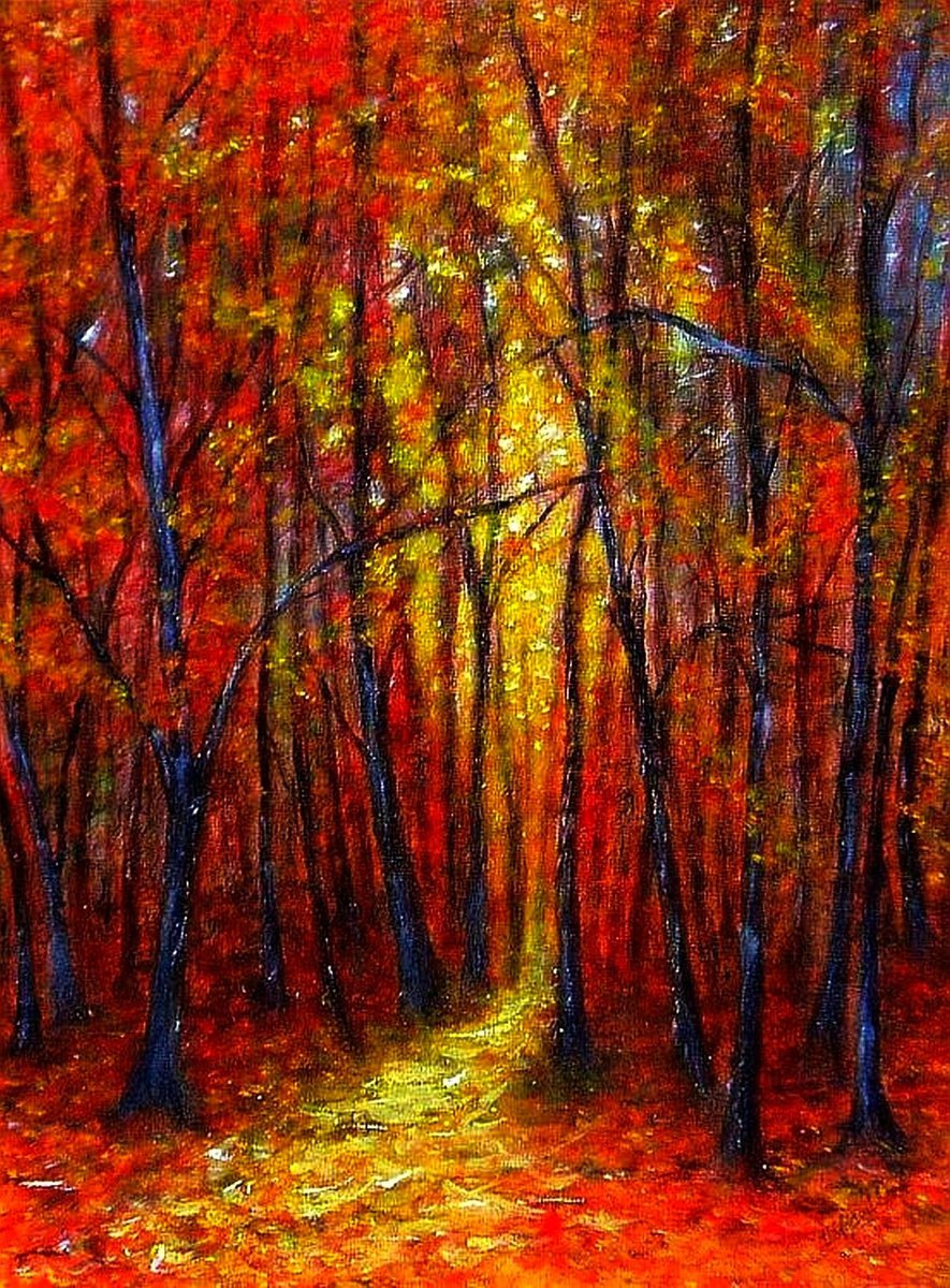 Red forest.. by Emlia Urbankov