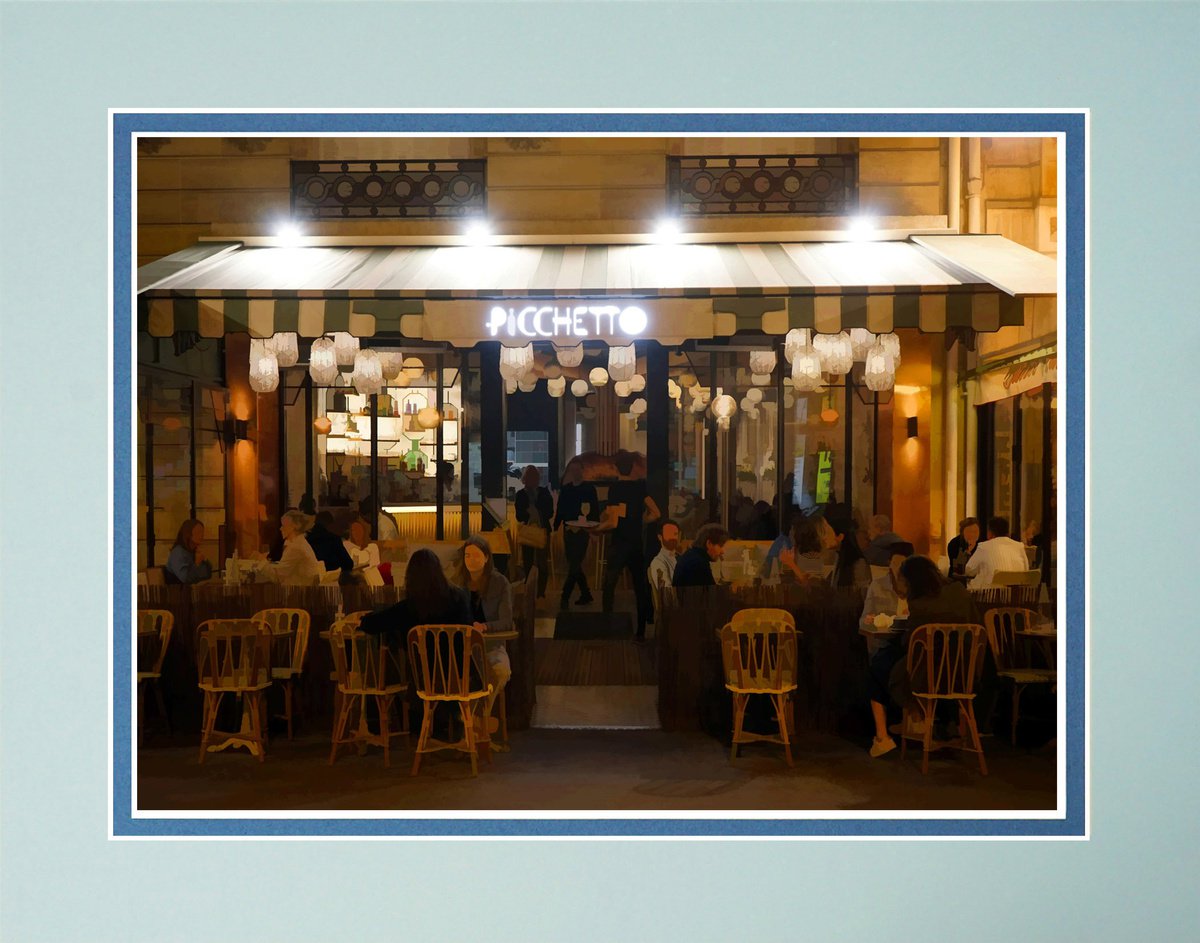 Paris street cafe two by Robin Clarke