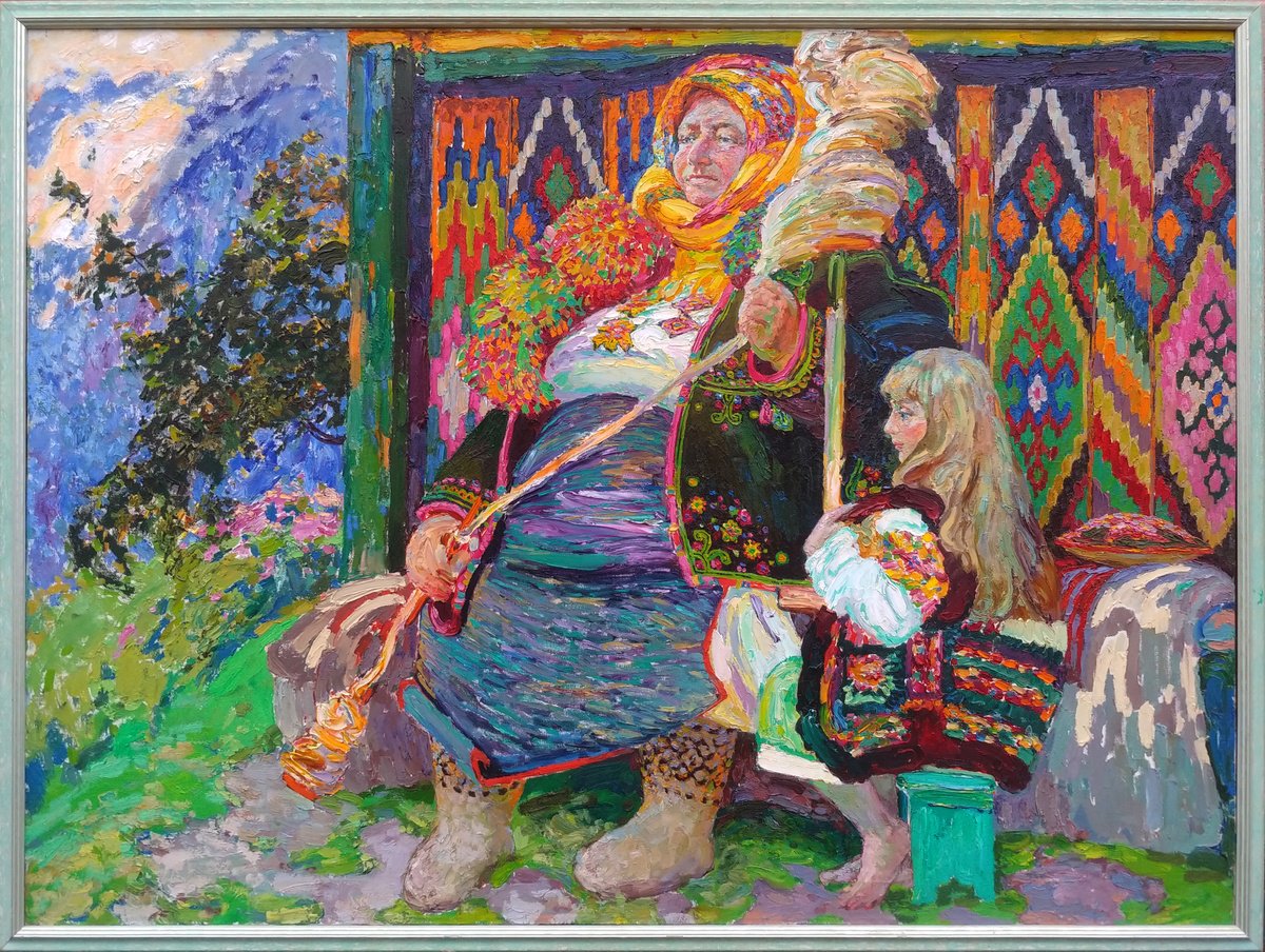 The Yarn Of Life By Svitlana Gunchenko, 50 X 39, Artwork For Sale On Artfinder
