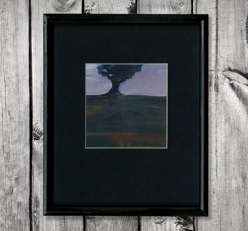 Lone Tree 16 - Framed Oil Landscape Painting by Kathy Morton Stanion by Kathy Morton Stanion
