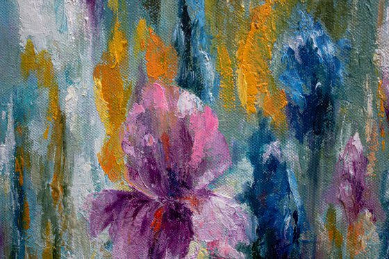 XL size abstract emotional painting Recollection of Spring