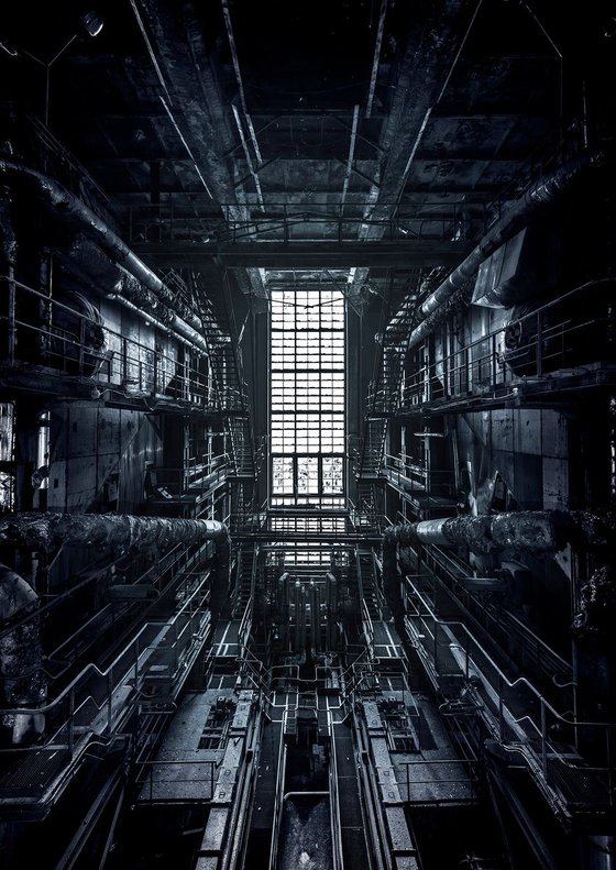Abandoned power plant symmetry