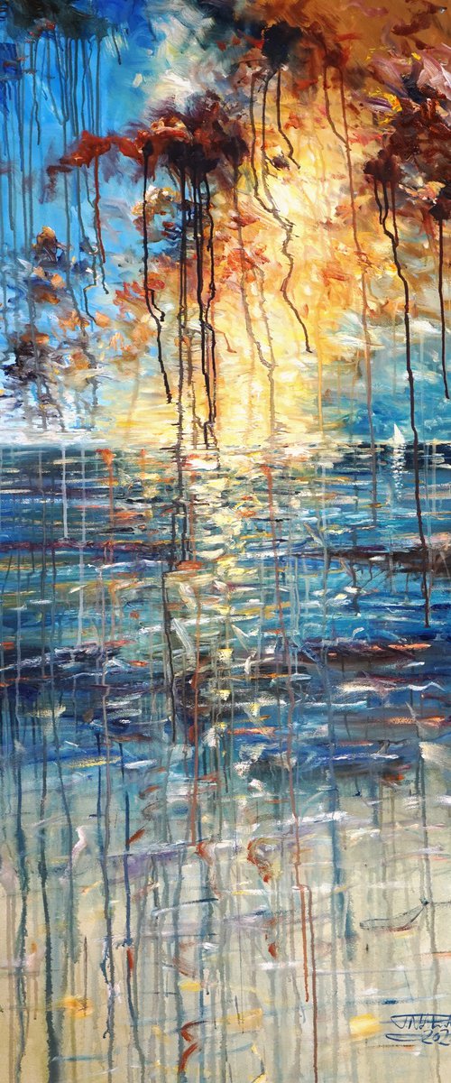 Magical Seascape C 1 / Oil by Peter Nottrott