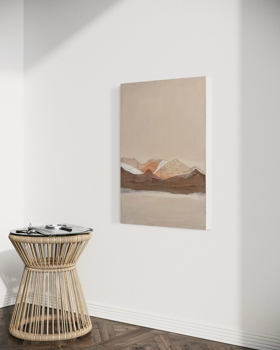 Abstract Painting By Marilina Marchica, 20 X 28", Paperlandscape, Original Artwork