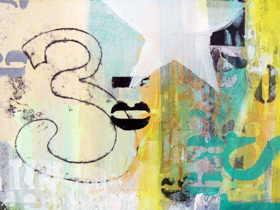 Surface #6 (typography, bill stickers, urban decay painting)