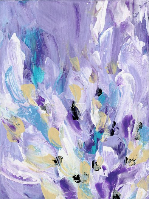 Tranquility Blooms 21 - Floral Painting by Kathy Morton Stanion by Kathy Morton Stanion