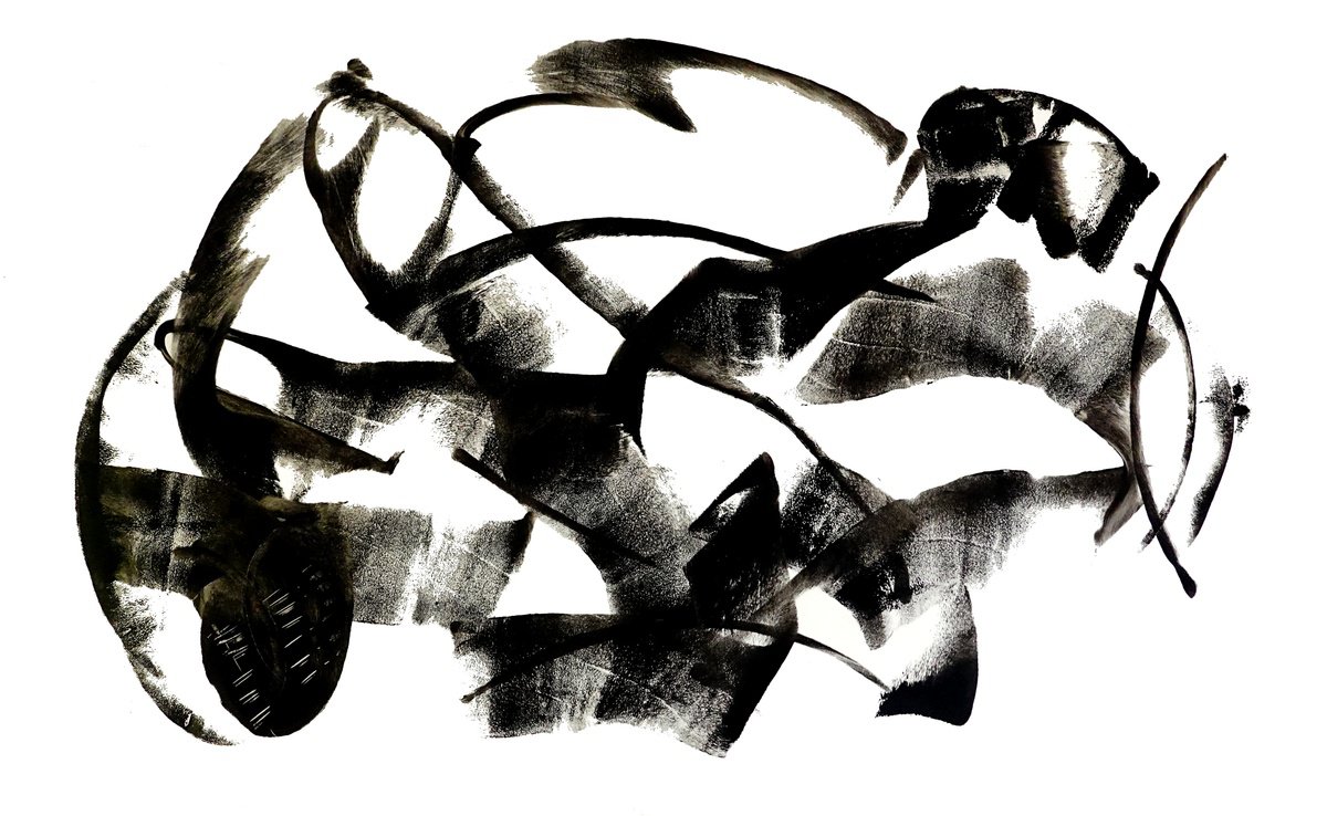 Abstract Acrylic Painting By Newel Hunter, 96 X 60", To Be Or Not, Original Artwork