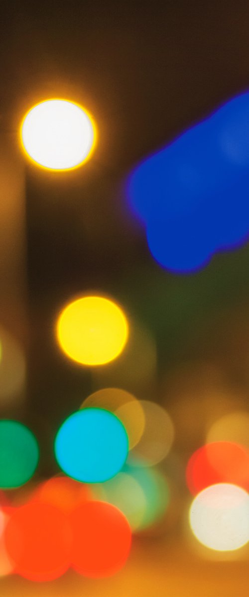 City Lights 10. Limited Edition Abstract Photograph Print  #1/15. Nighttime abstract photography series. by Graham Briggs
