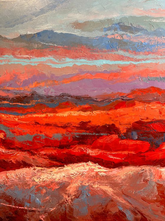 Red Hills  100x150cm.