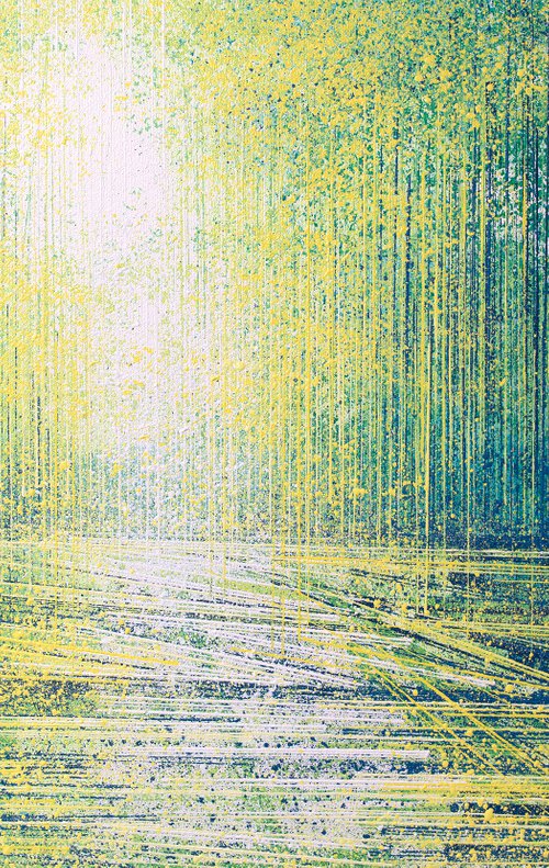 Spring Trees With Yellow Light by Marc Todd