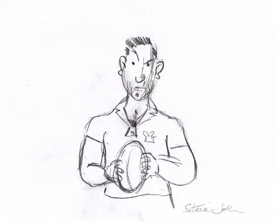 Welsh Rugger! 22 Charcoal Unframed