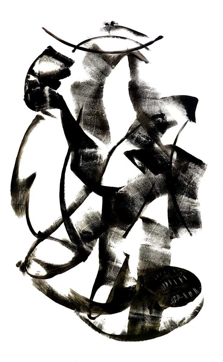 Expressive Abstract Acrylic Painting By Newel Hunter, 60 X 96", Overlooked, Original Artwork