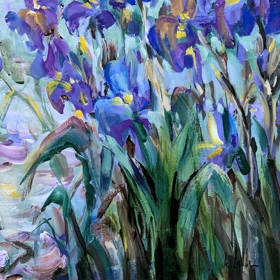 Blue irises III