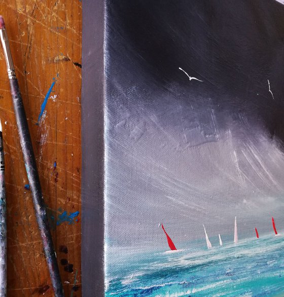 Sailing, Seascape, small, gorgeous