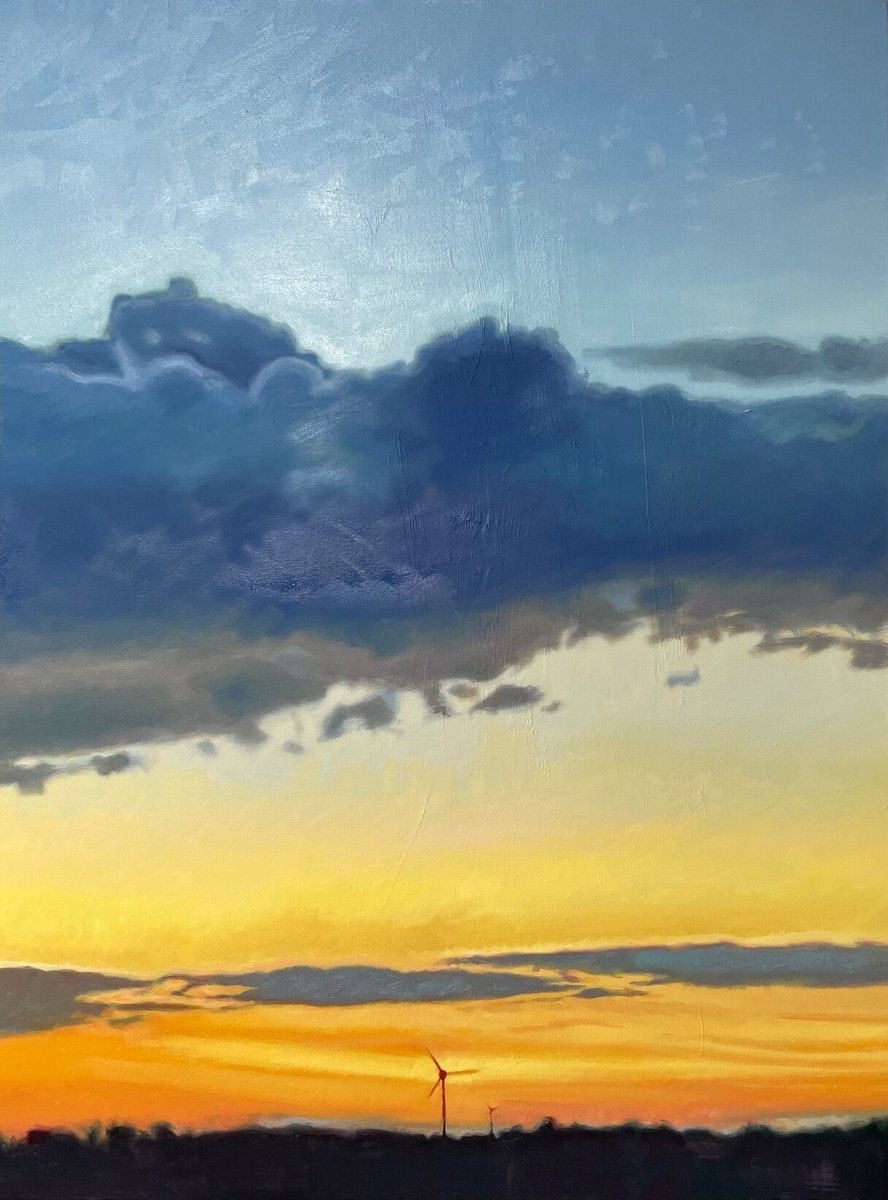 Photorealistic Oil Painting , Turbines By Jessica Bleasby, 30 X 39, Artwork For Sale On Artfinder