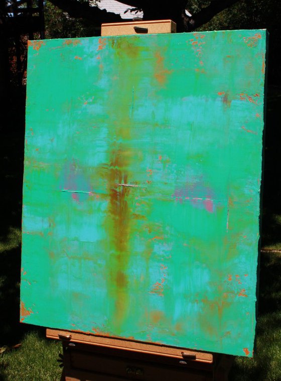 Abstract Teal Green Blue