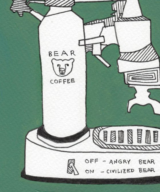 Bear Lever Coffee Machine