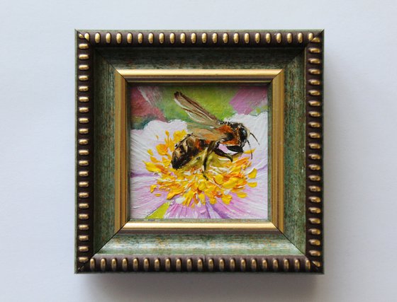 Honeybee on Wildflower