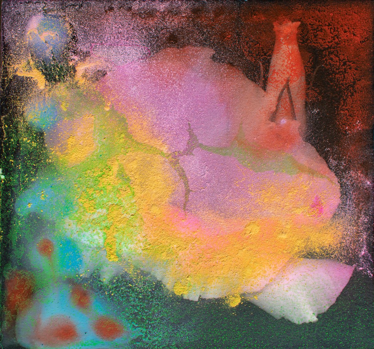  Fluorescent Flower By Milena Nicosia, 32 X 30, Artwork For Sale On Artfinder