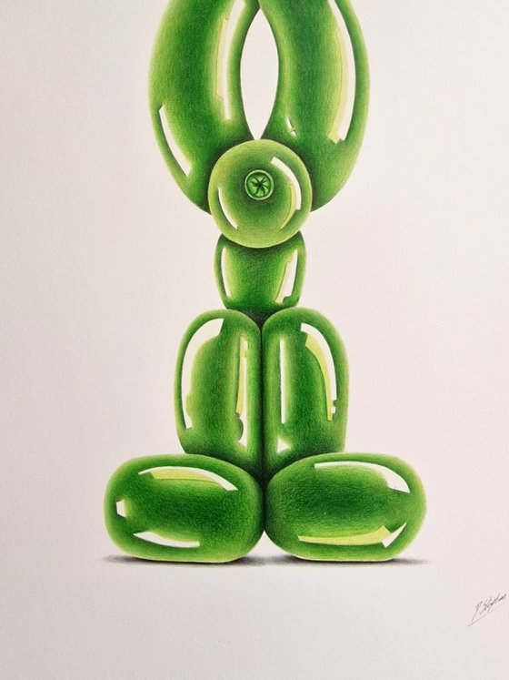 Green Balloon Dog