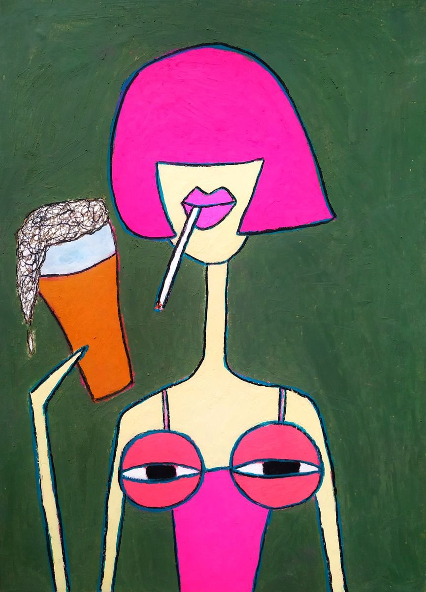 My tits love to hang out on the plains with beer - My Tits Art
