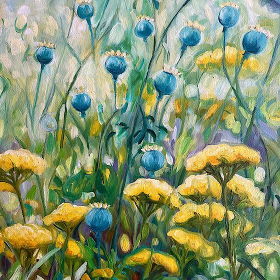 Consciousness- Peaceful meadow painting