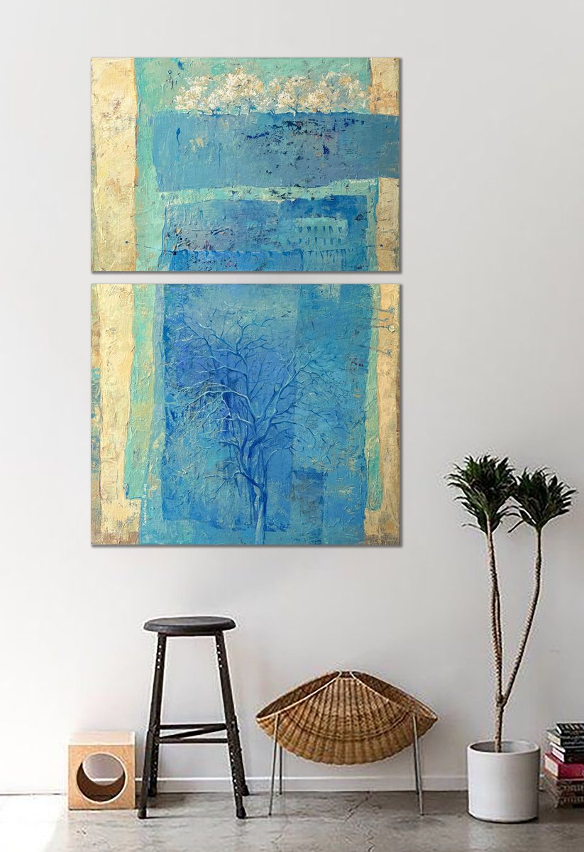 The Day The Apricot Trees Bloomed By Natalia Yampolskaia, 29 X 42, Artwork For Sale On Artfinder