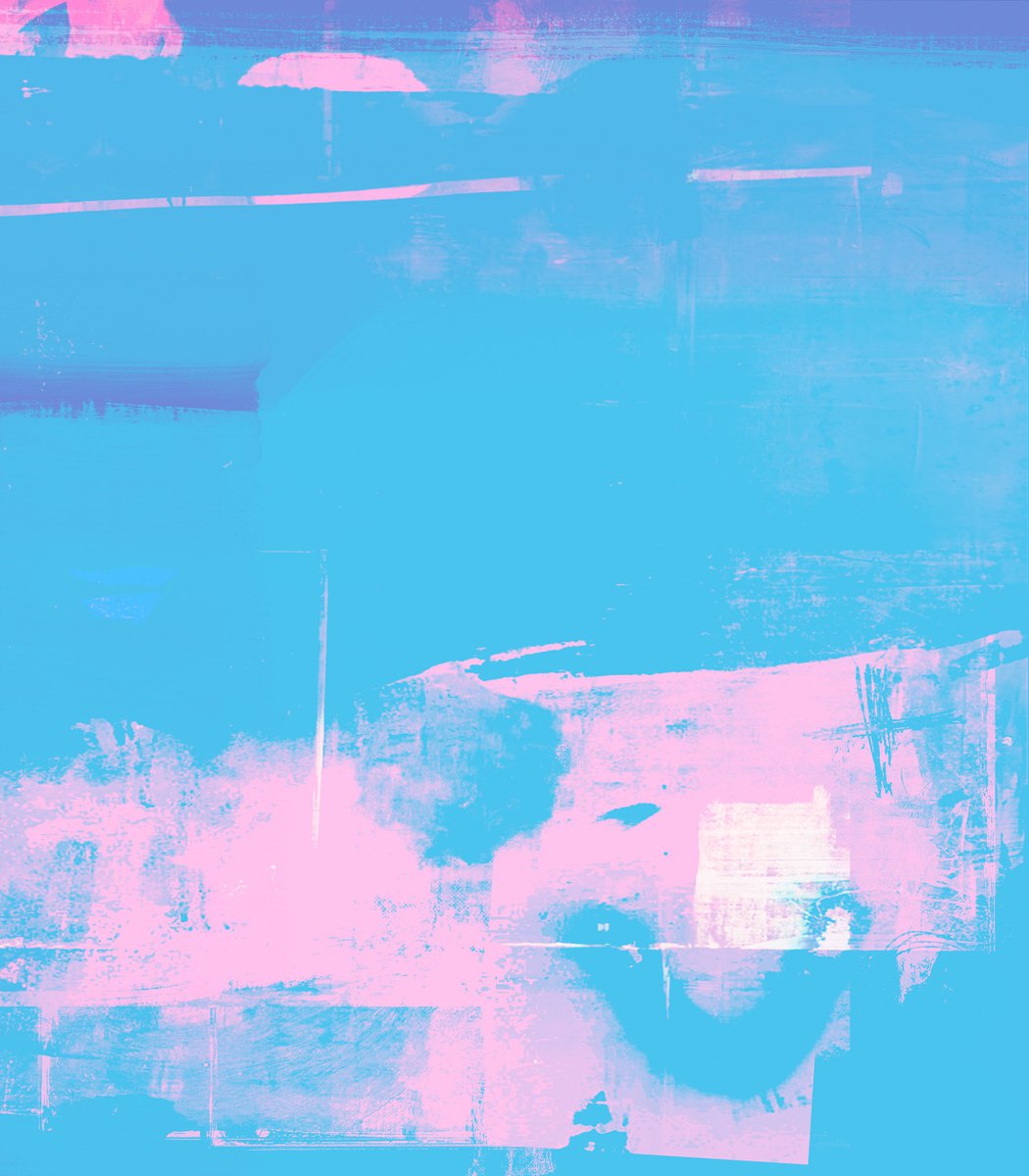 Abstract Print By The Most Active, 15 X 17", Thinking Of You, Original Artwork