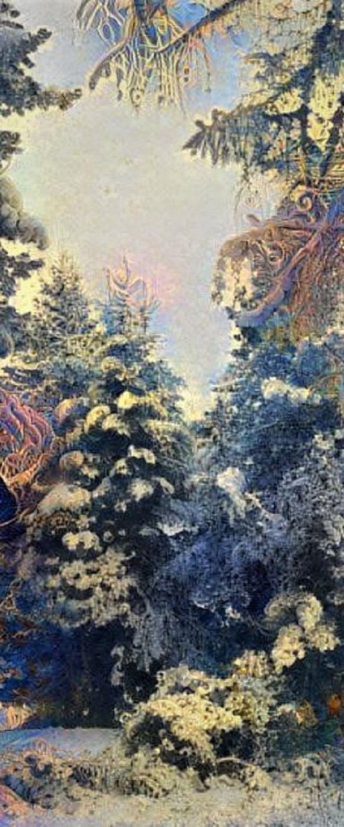 Première neige, ambiance Noël by Danielle ARNAL