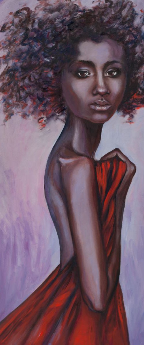 Portrait of a Girl by Liudmila Pisliakova