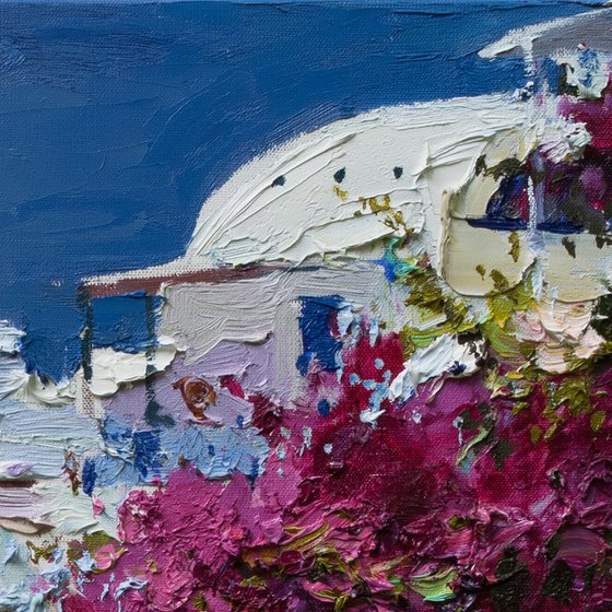 Santorini, Greece - Original landscape painting