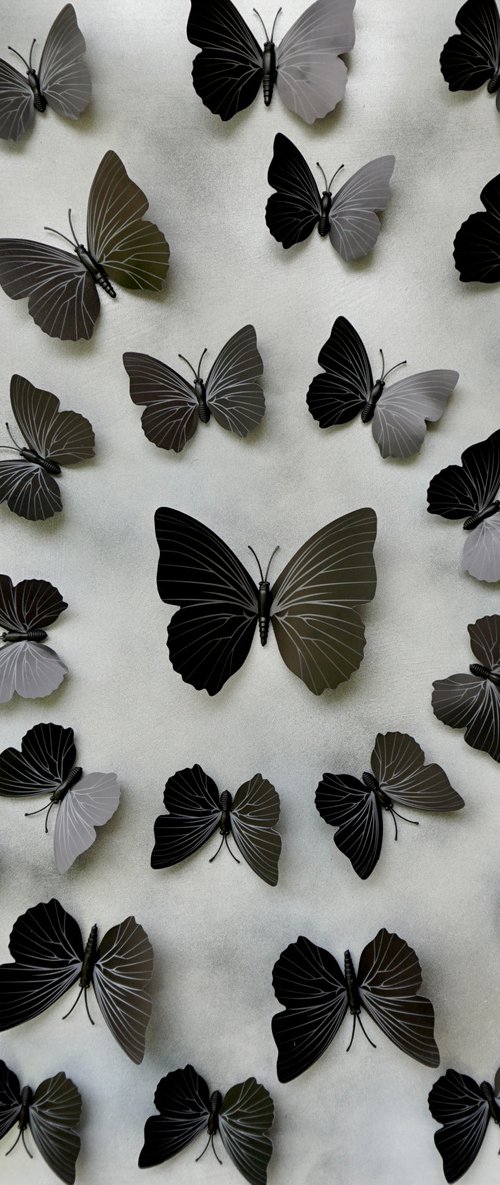 Wall Sculpture Butterfly Park 8 by Sumit Mehndiratta