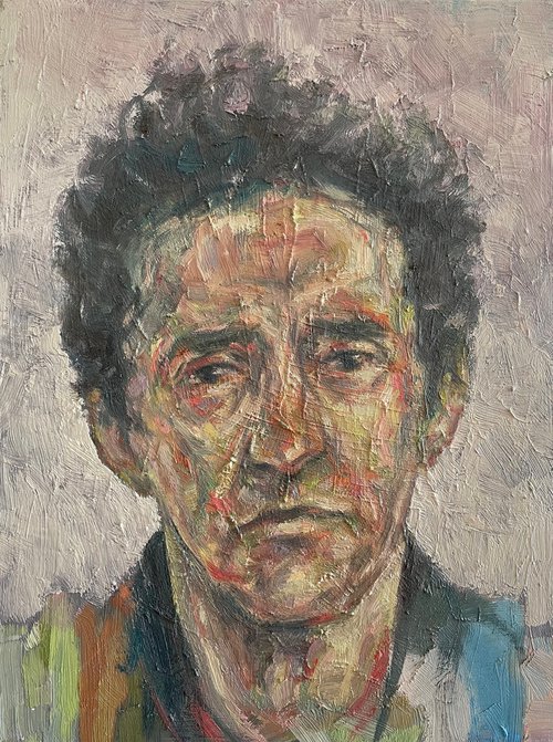 Portrait of Roberto Bolano by Tamas Szikszay