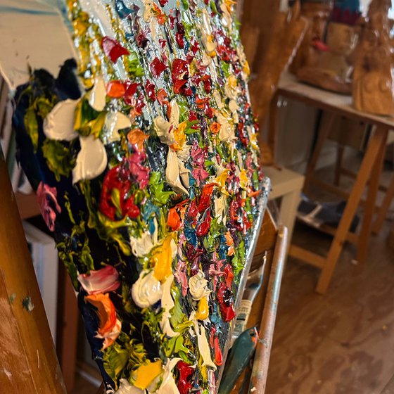 Wild Flowers deep impasto
