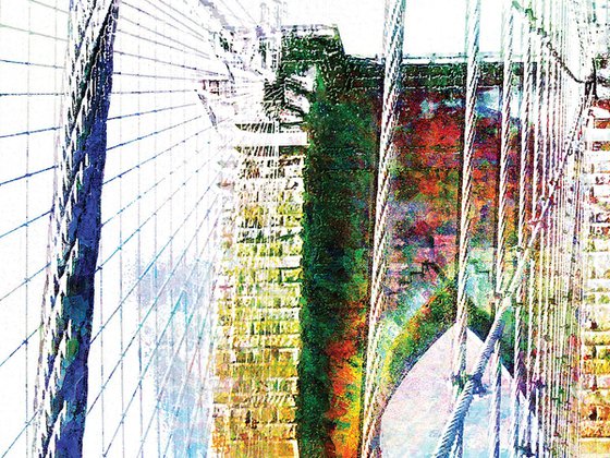 Colores, puente Brooklyn/XL large original artwork