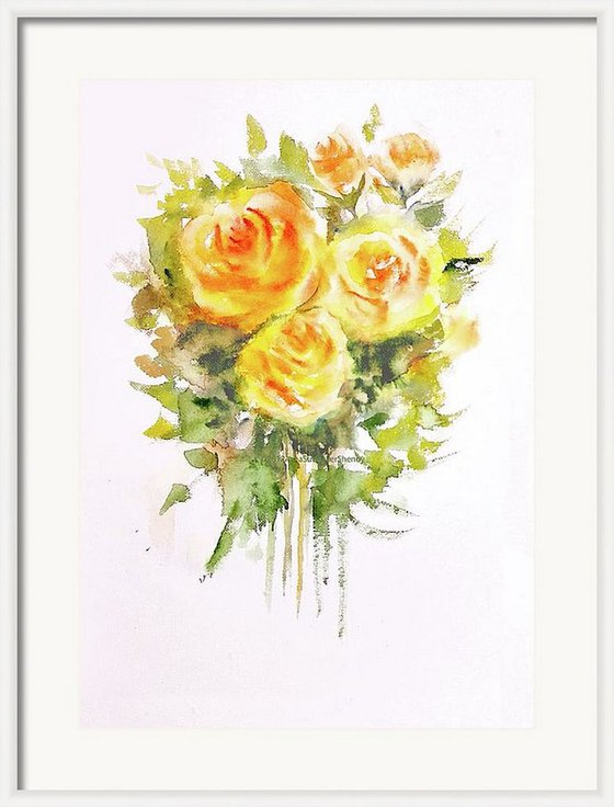 Three Yellow Roses