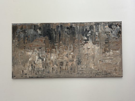 „Where silence dwells“ 50x100x2 cm