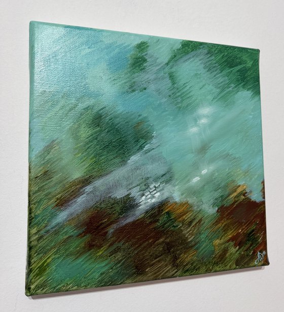 Sea pulse Green Coastal Abstract