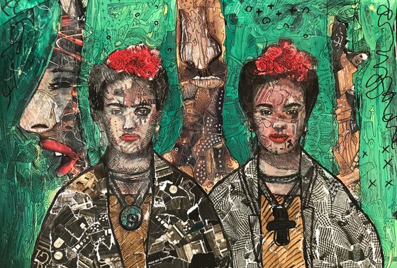 Frida and her alter ego