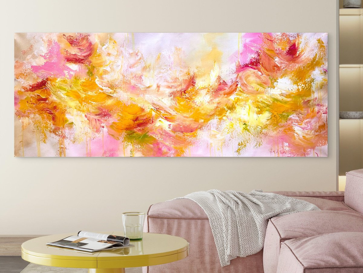  Heatwave Bloom By Andrada Anghel, 60 X 24, Artwork For Sale On Artfinder