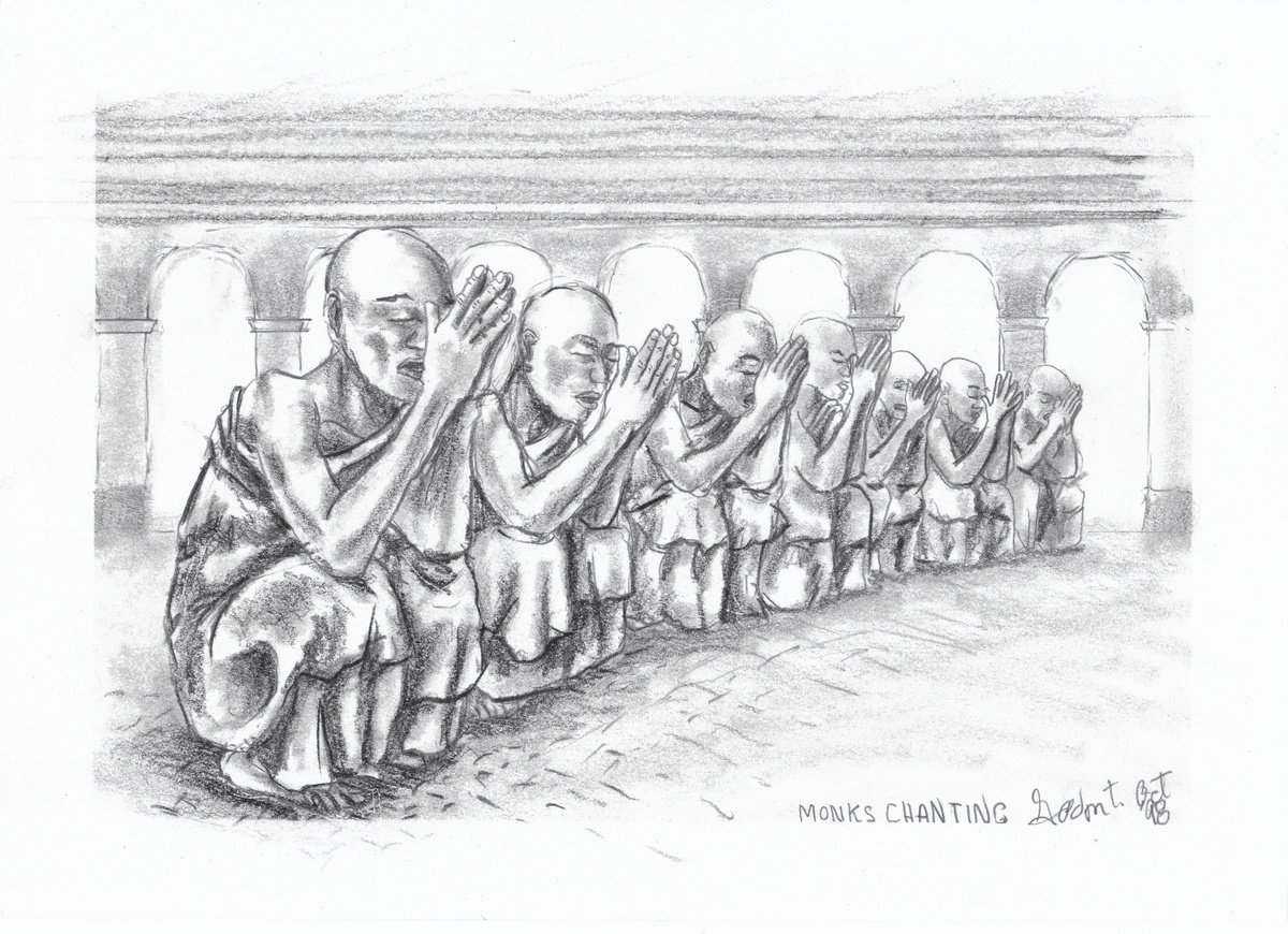 Monks chanting by Gordon Tardio